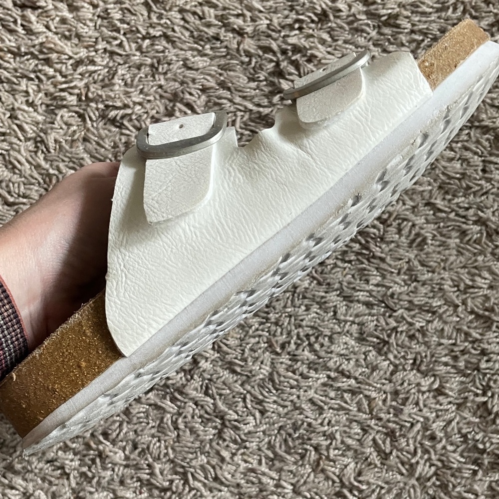 White Cushionaire Sandals - Picture 3 of 6